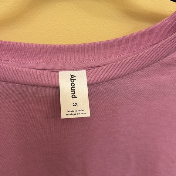 NWT Abound Nordstrom mauve short sleeved tee 2X - Picture 2 of 4